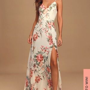 LuLu’s Floral Bridesmaid Dress